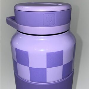 Brumate Rotera Lavender Checkered 35 Oz water bottle steel